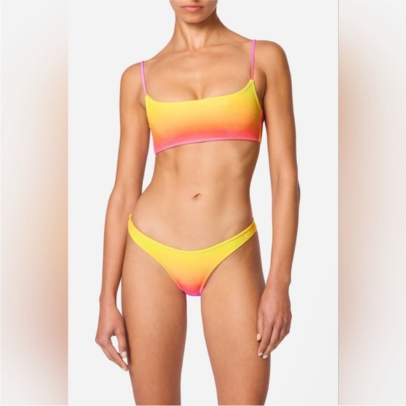 Triangl Yellow and Pink Bikini Set size xs - Picture 3 of 6
